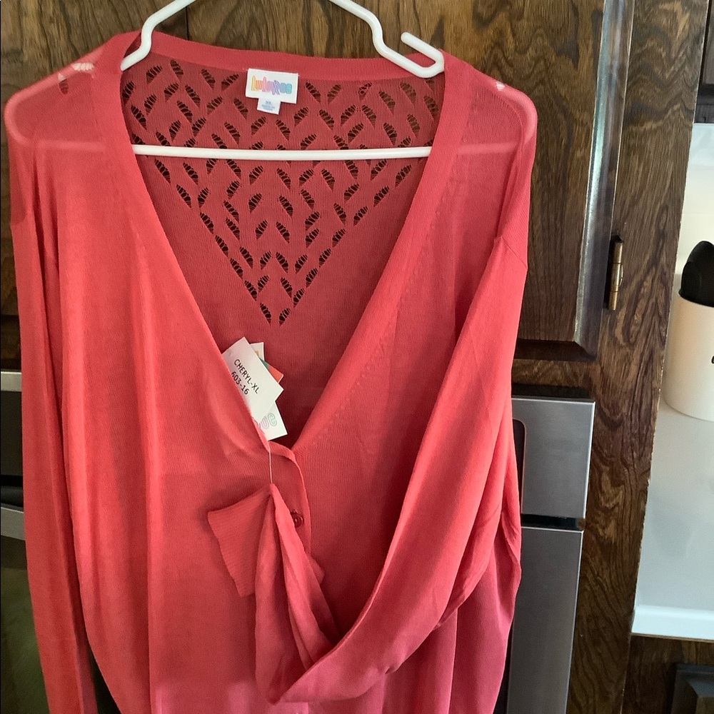 Lularoe Cheryl Cardigan Rust color
